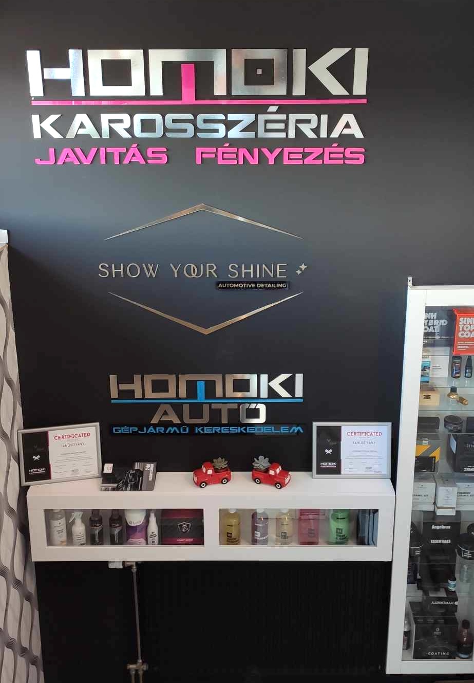 Homoki Karosszéria 3D-s plexi felirat és logó